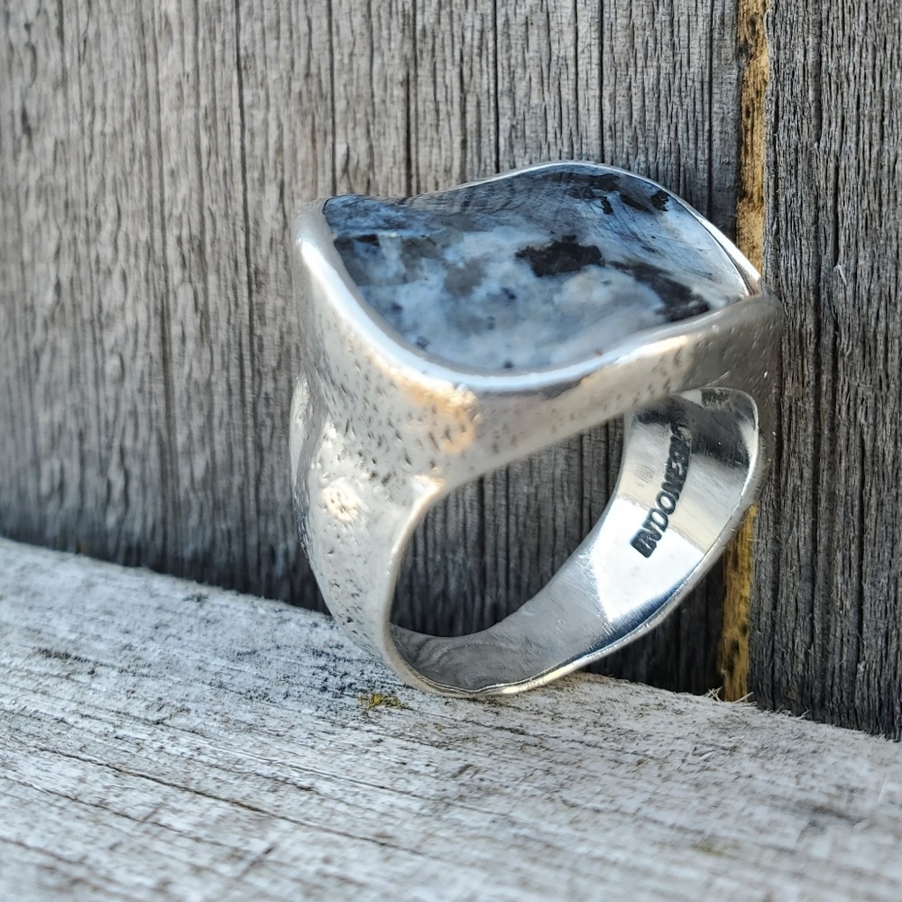 Silpada Silver And Black Statement Ring - image 1